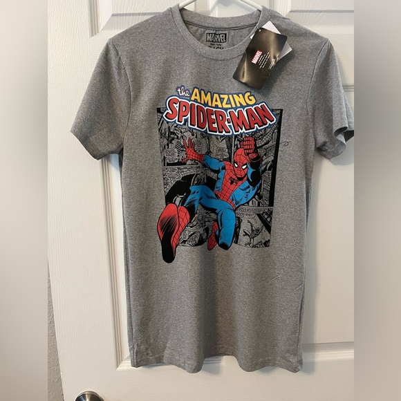 Marvel Other - Marvel Gray and Red Spider-Man Short Sleeve Tee